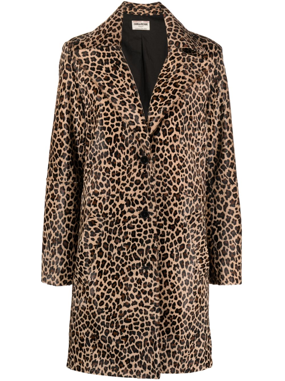 Zadig&Voltaire leopard-print calf hair coat - Neutrals von Zadig&Voltaire