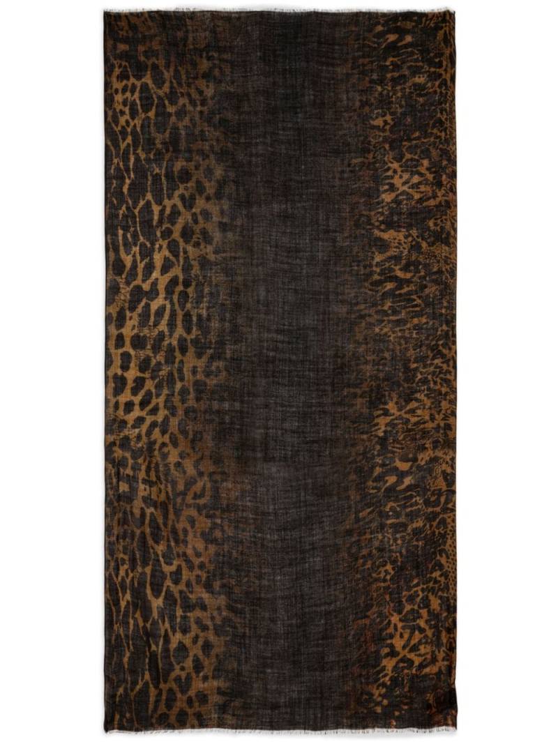 Zadig&Voltaire leopard-print scarf - Black von Zadig&Voltaire