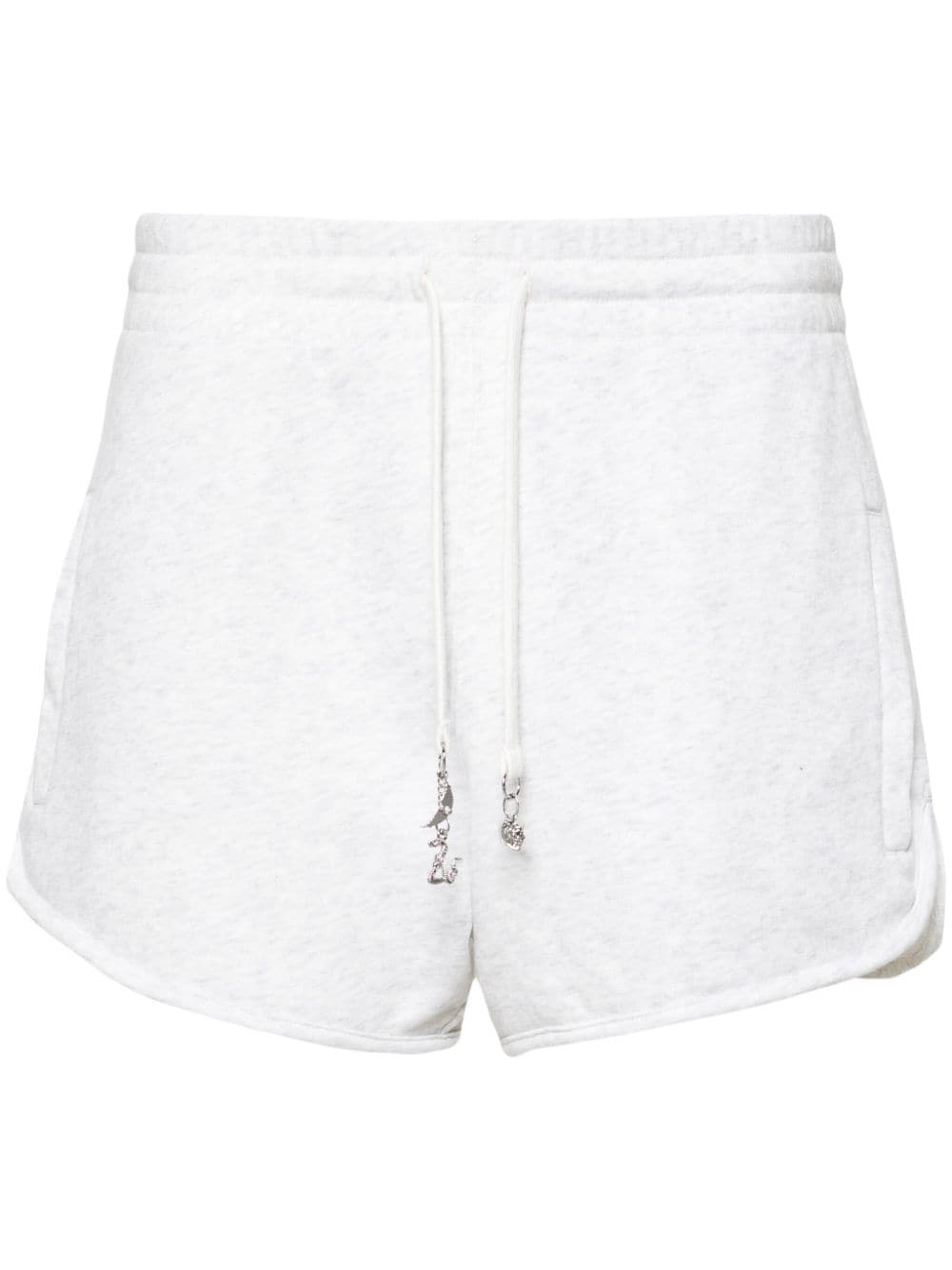 Zadig&Voltaire logo-charm cotton mini shorts - Grey von Zadig&Voltaire