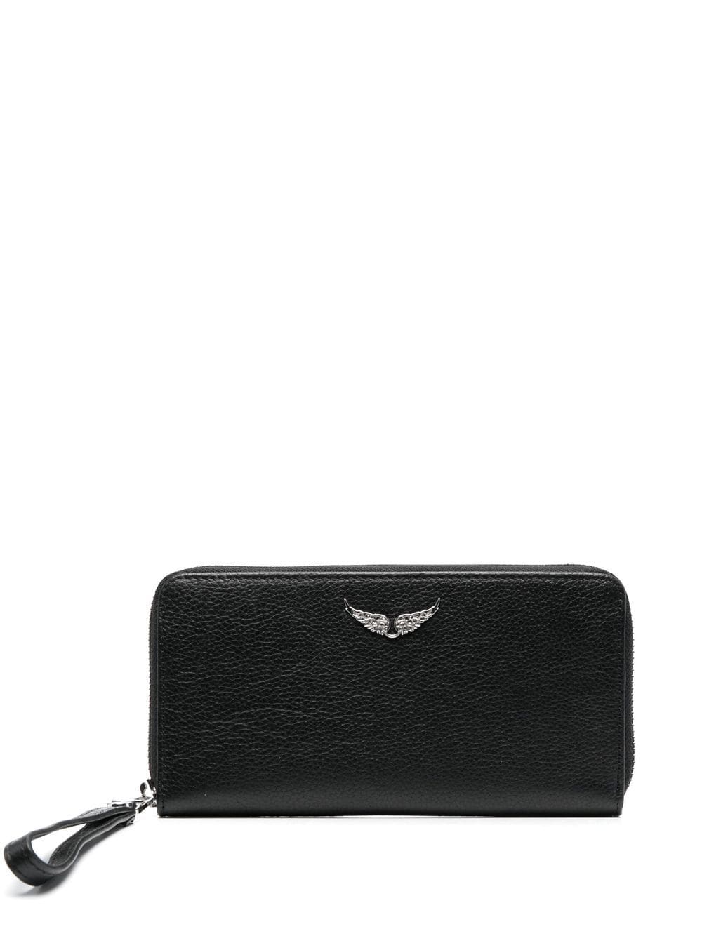 Zadig&Voltaire logo-detail leather purse - Black von Zadig&Voltaire