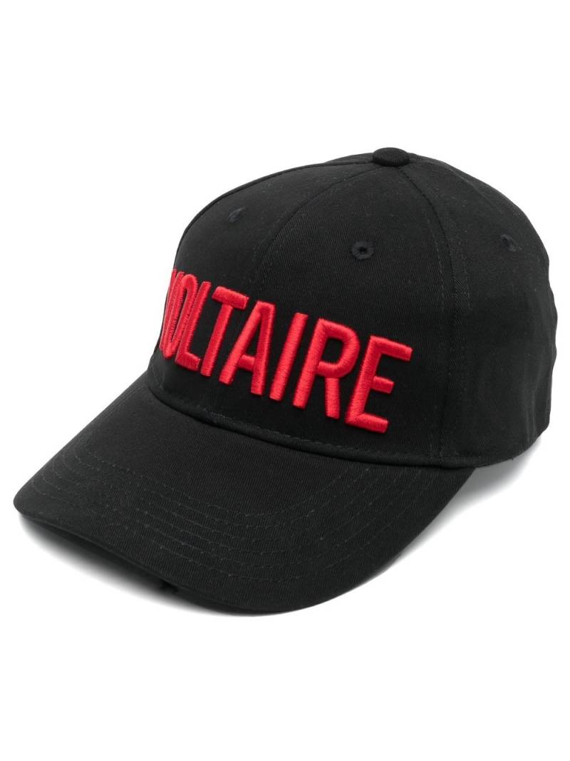 Zadig&Voltaire logo-embroidered cotton cap - Black von Zadig&Voltaire