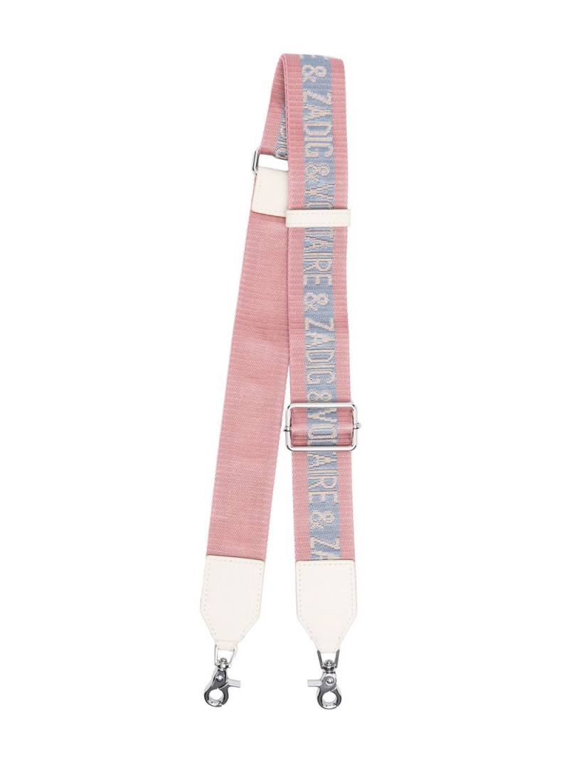 Zadig&Voltaire logo-jacquard shoulder strap - Pink von Zadig&Voltaire