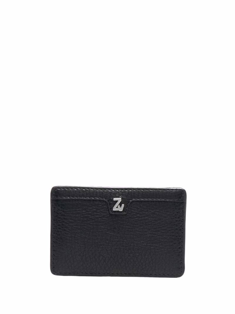 Zadig&Voltaire logo-plaque grained leather wallet - Black von Zadig&Voltaire