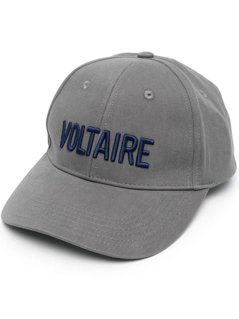 Zadig&Voltaire logo-print baseball cap - Grey von Zadig&Voltaire