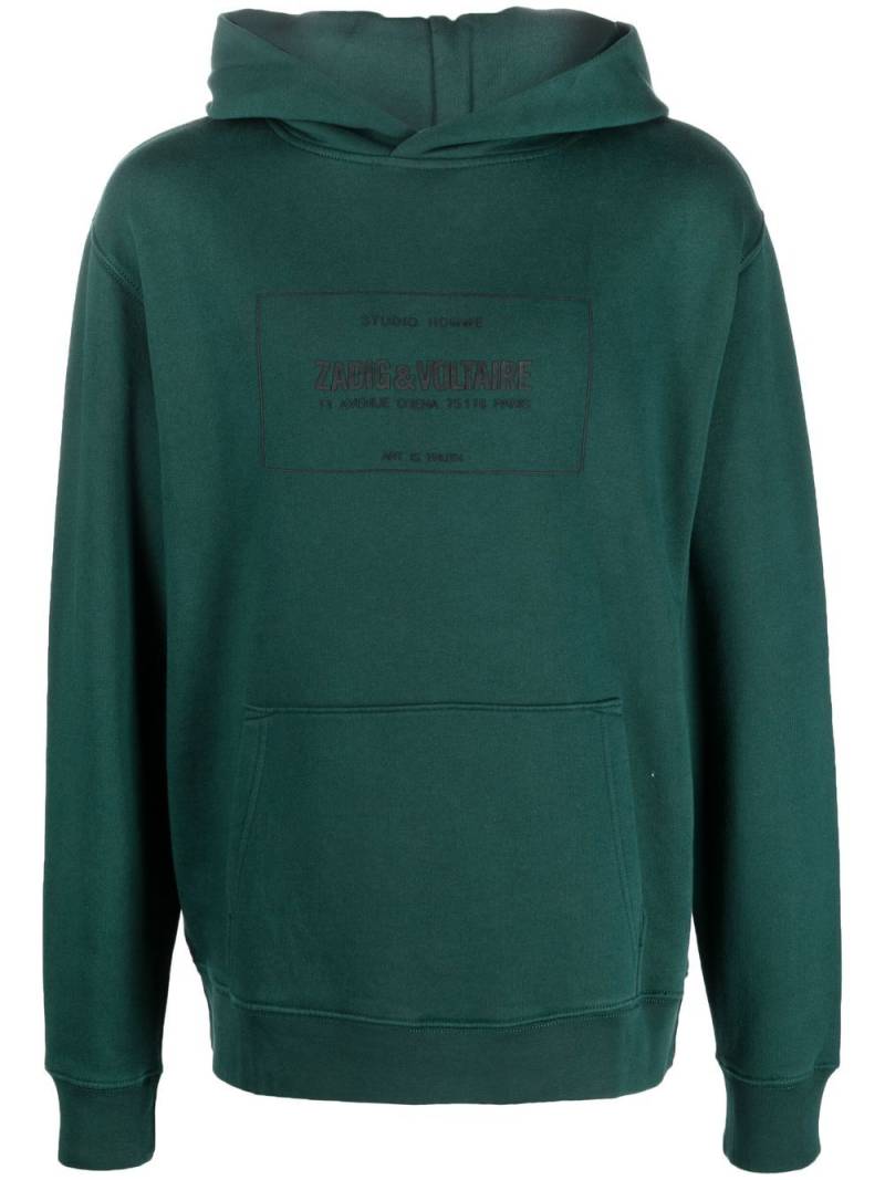 Zadig&Voltaire logo-print hoodie - Green von Zadig&Voltaire