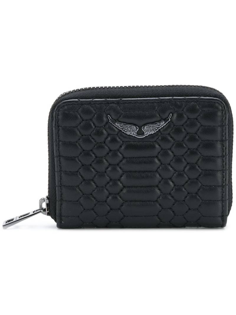 Zadig&Voltaire mini ZV matelassé wallet - Black von Zadig&Voltaire