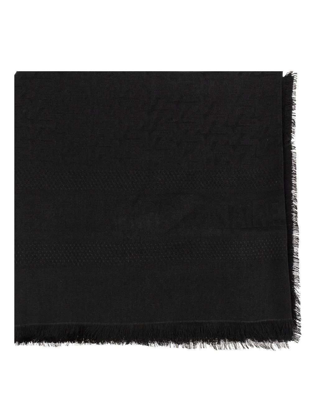 Zadig&Voltaire patterned-jacquard frayed scarf - Black von Zadig&Voltaire