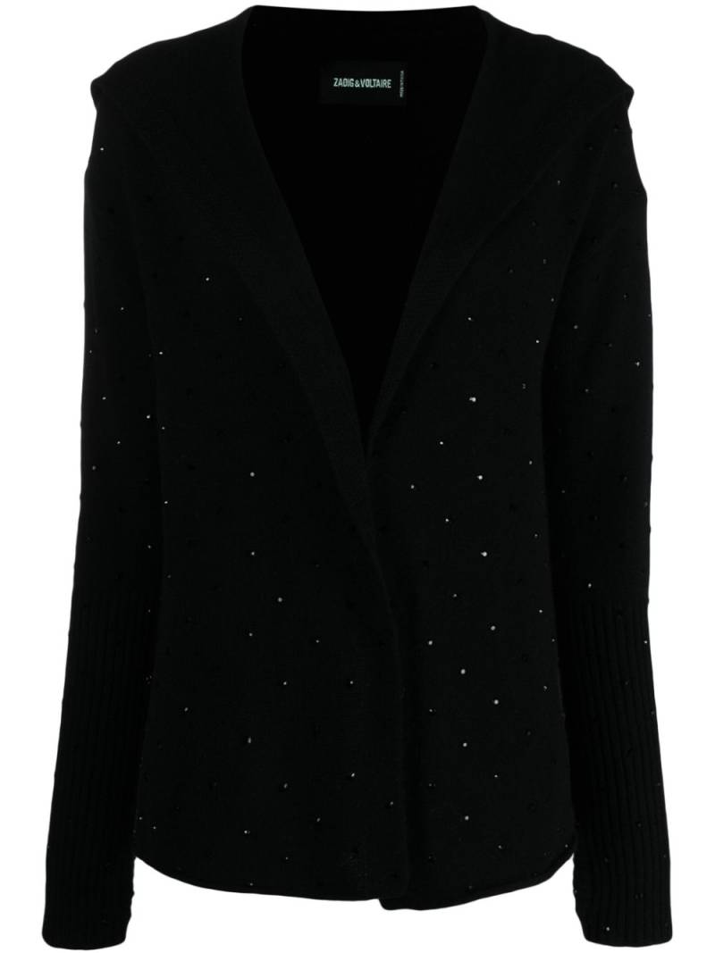 Zadig&Voltaire rhinestone-embellished cashmere cardigan - Black von Zadig&Voltaire