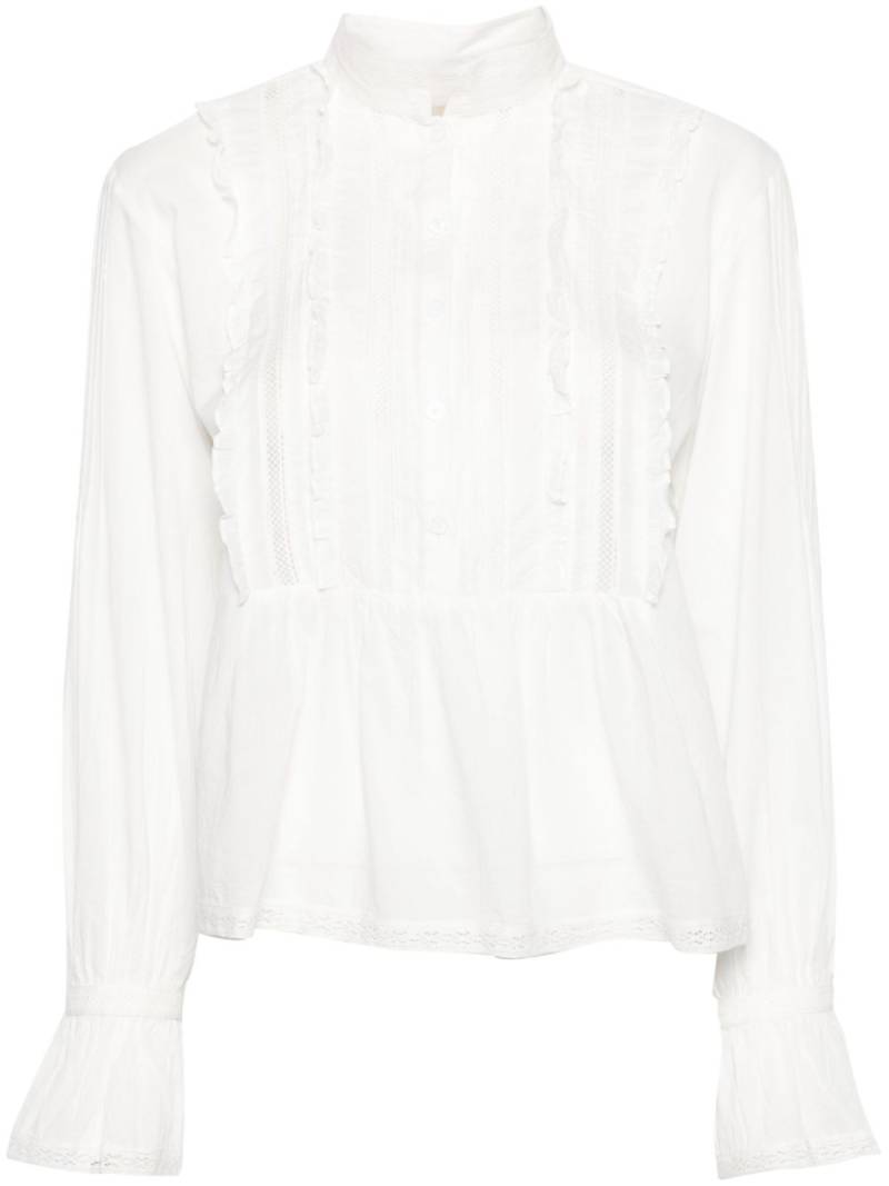 Zadig&Voltaire ruffle-detail cotton shirt - White von Zadig&Voltaire