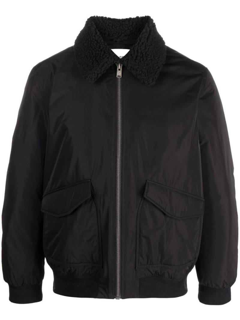 Zadig&Voltaire shearling-collar bomber jacket - Black von Zadig&Voltaire