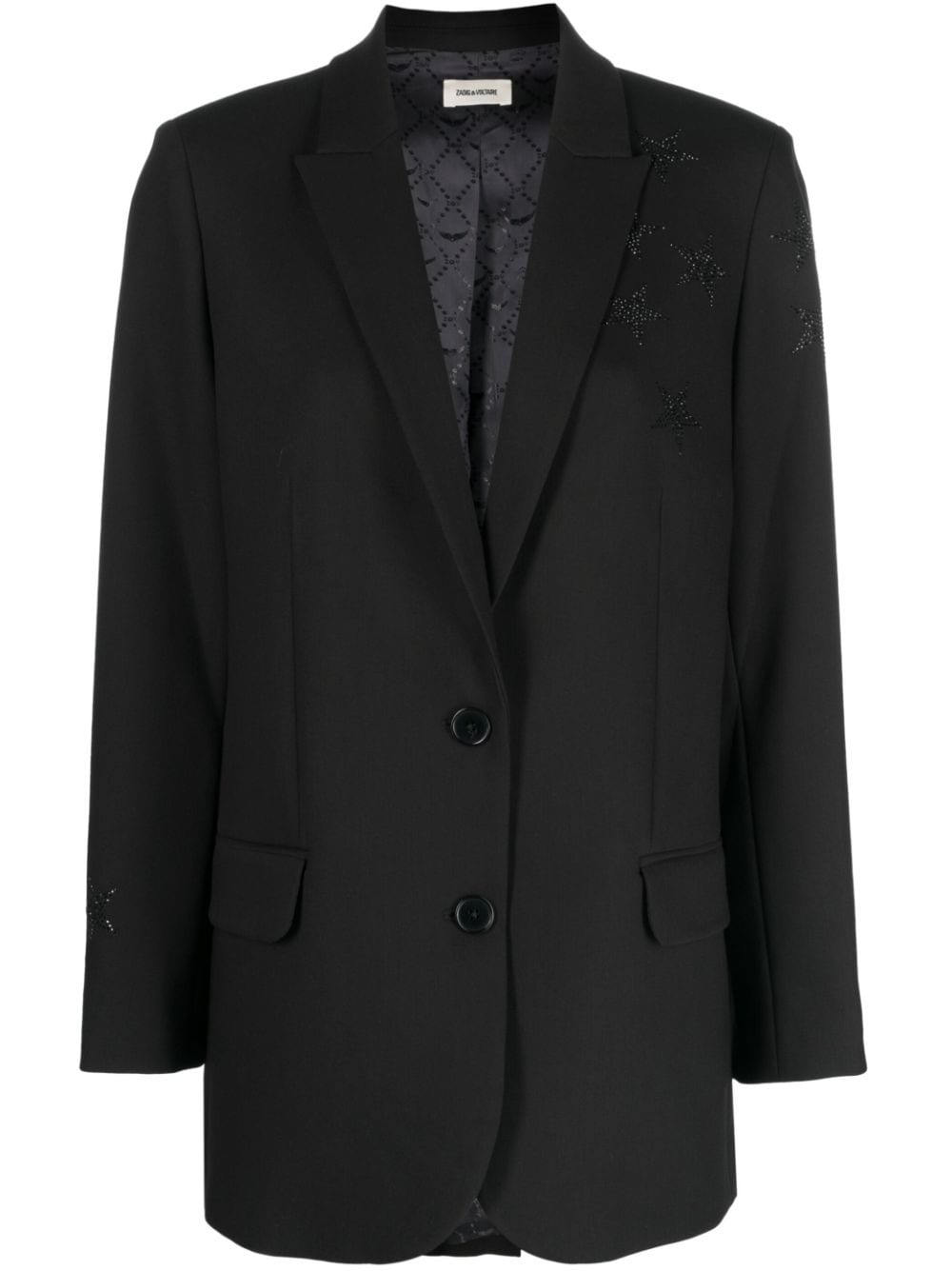 Zadig&Voltaire single-breasted studded blazer - Black von Zadig&Voltaire