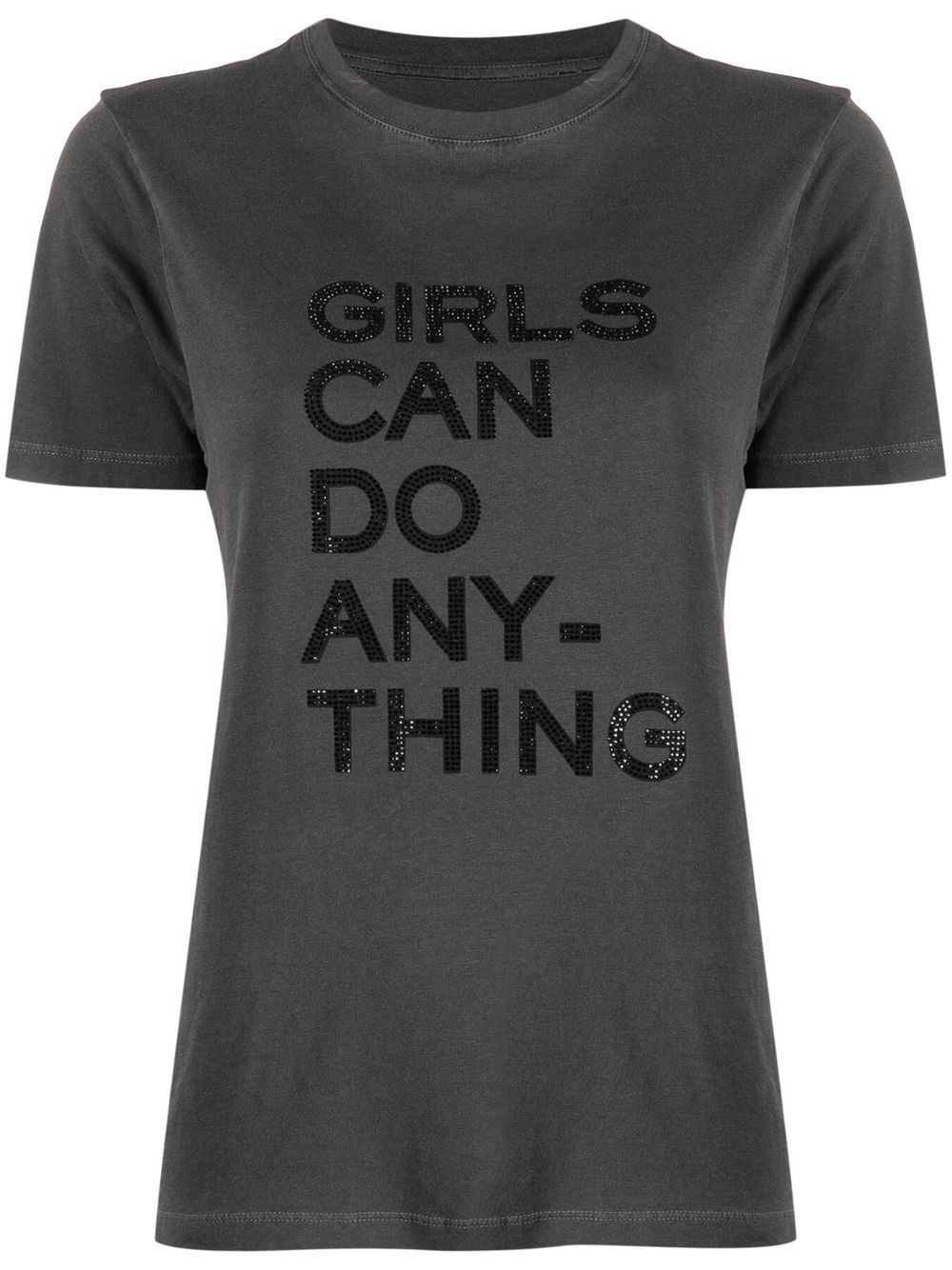 Zadig&Voltaire slogan-print cotton T-shirt - Grey von Zadig&Voltaire