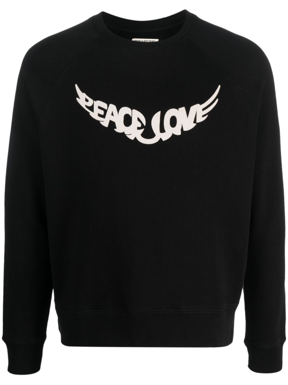 Zadig&Voltaire slogan-print organic-cotton sweatshirt - Black von Zadig&Voltaire