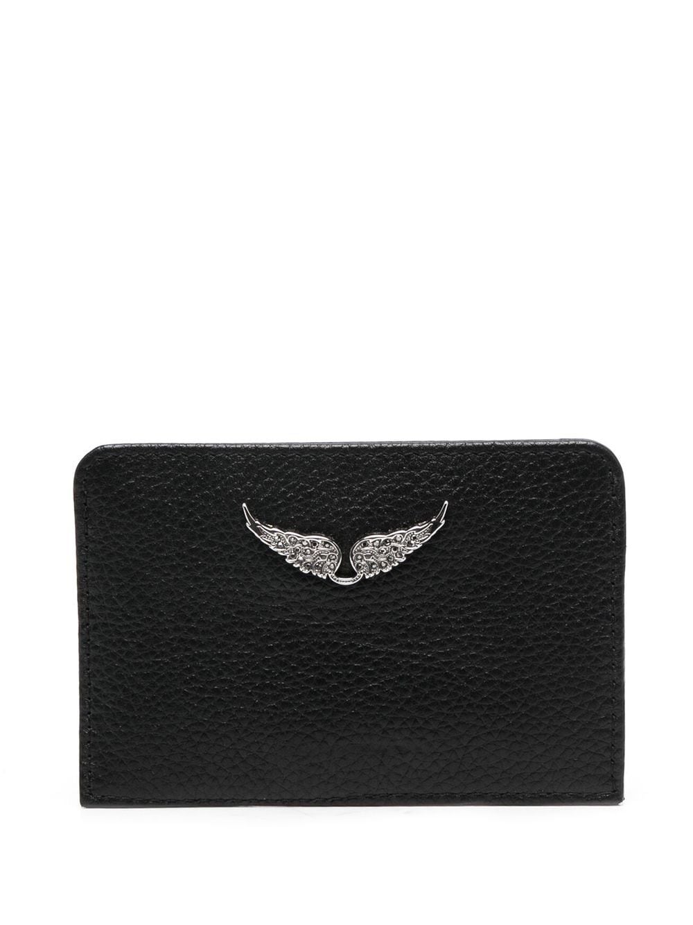 Zadig&Voltaire wing-charm leather cardholder - Black von Zadig&Voltaire