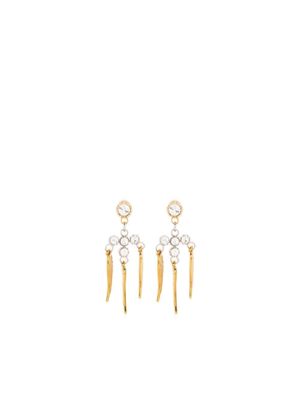 Zadig&Voltaire wing-detail drop earrings - Gold von Zadig&Voltaire