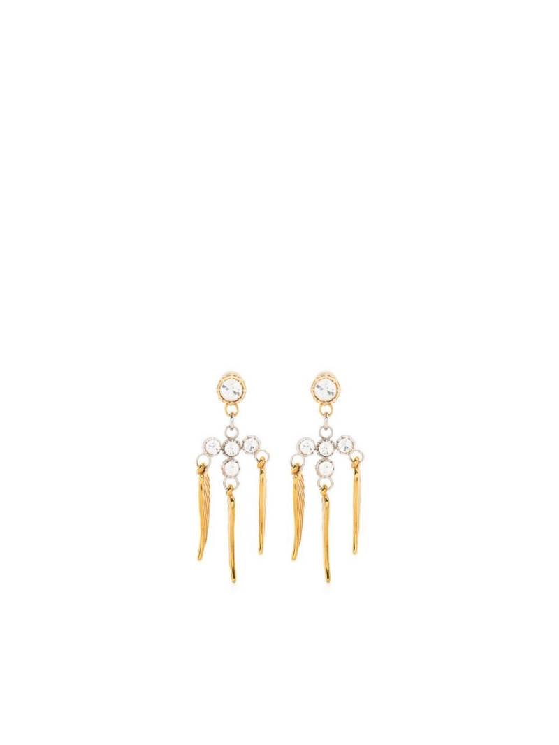 Zadig&Voltaire wing-detail drop earrings - Gold von Zadig&Voltaire