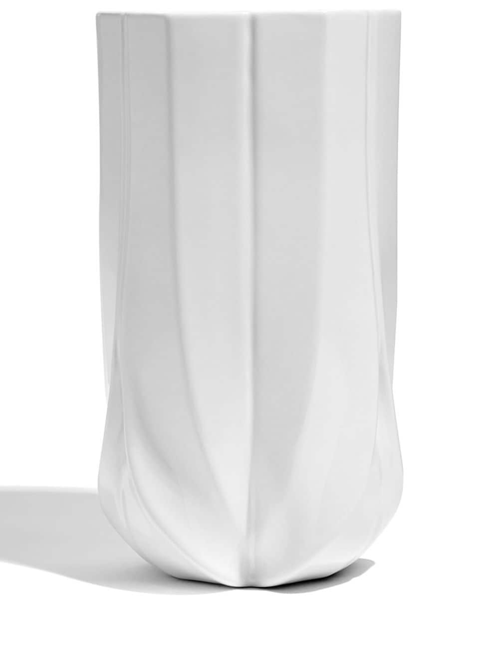 Zaha Hadid Design Braid porcelain vase - White von Zaha Hadid Design
