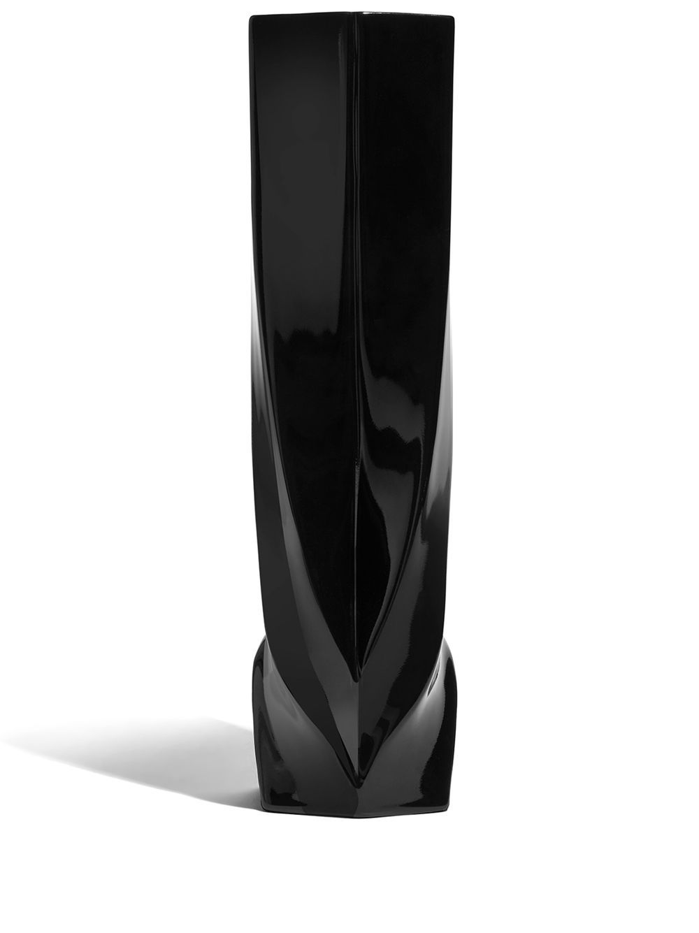 Zaha Hadid Design Braid tall vase - Black von Zaha Hadid Design