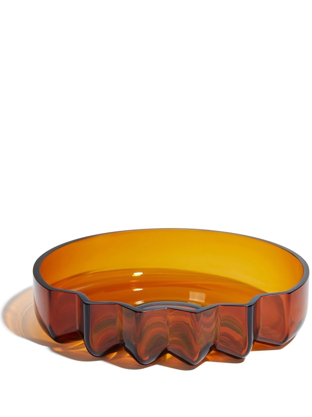 Zaha Hadid Design Pulse glass platter - Orange von Zaha Hadid Design