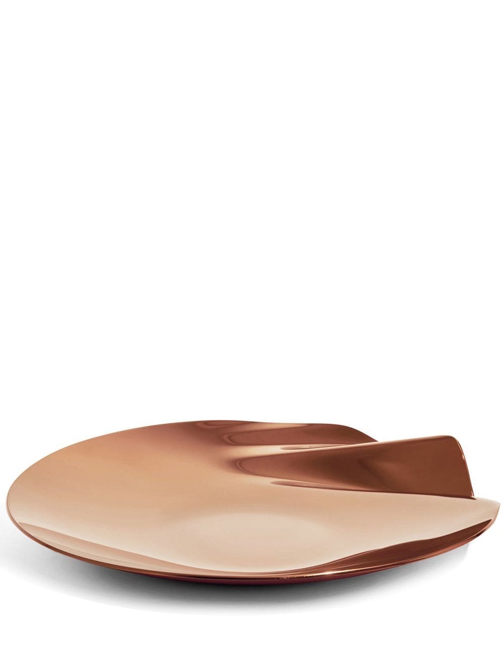 Zaha Hadid Design Serenity stainless steel platter - Brown von Zaha Hadid Design