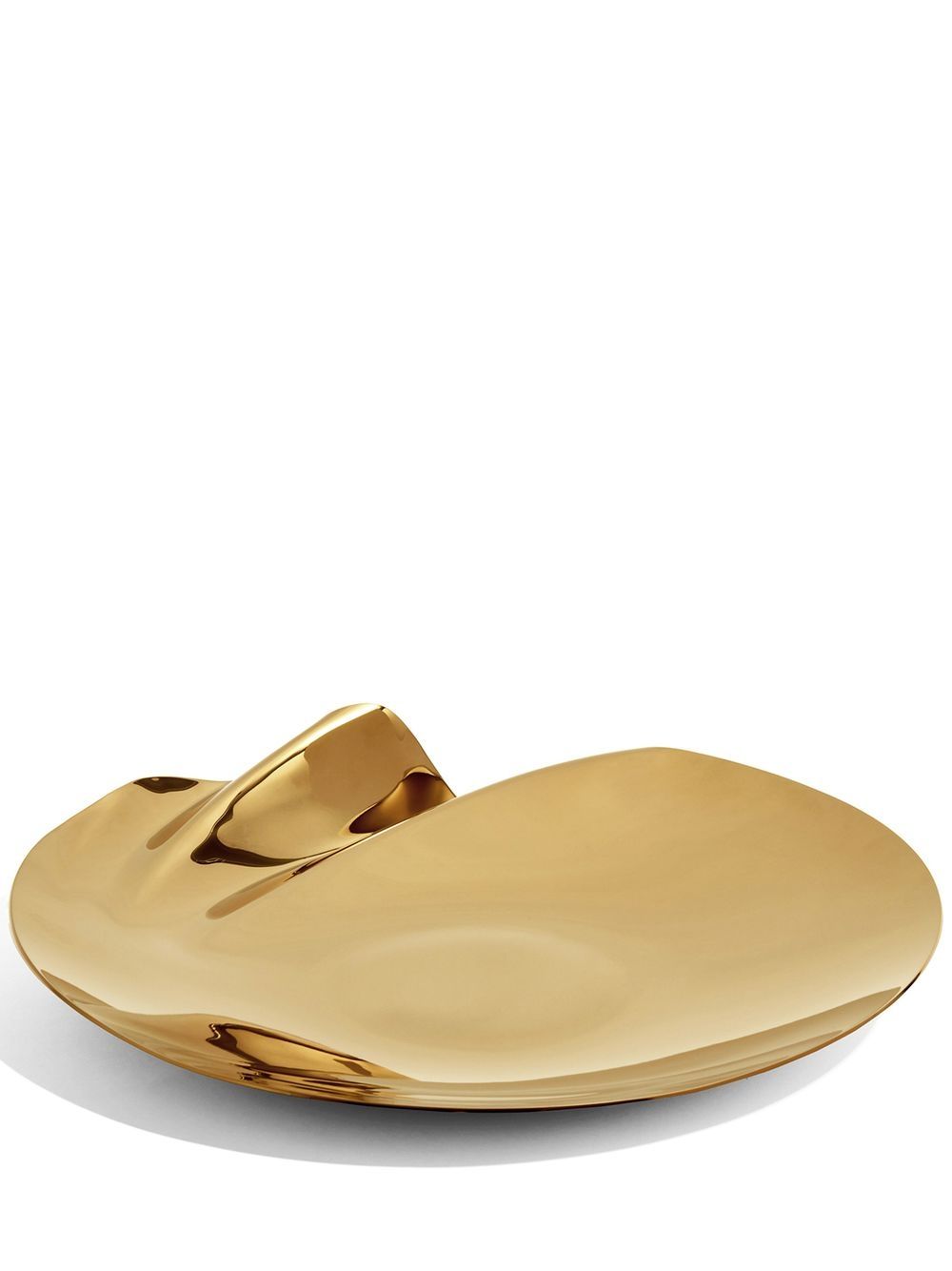 Zaha Hadid Design Serenity stainless steel platter - Gold von Zaha Hadid Design