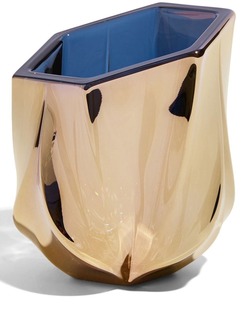 Zaha Hadid Design Shimmer tealight holder - Gold von Zaha Hadid Design