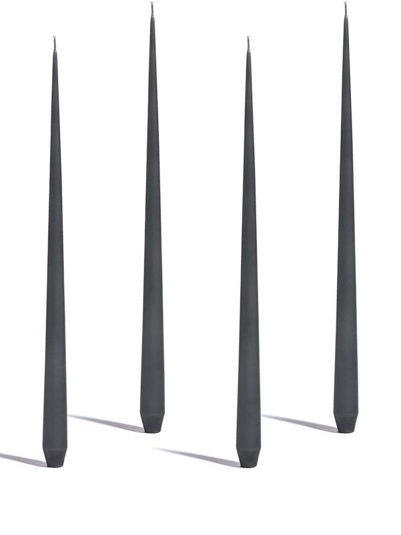 Zaha Hadid Design tapered set of four candles - Black von Zaha Hadid Design