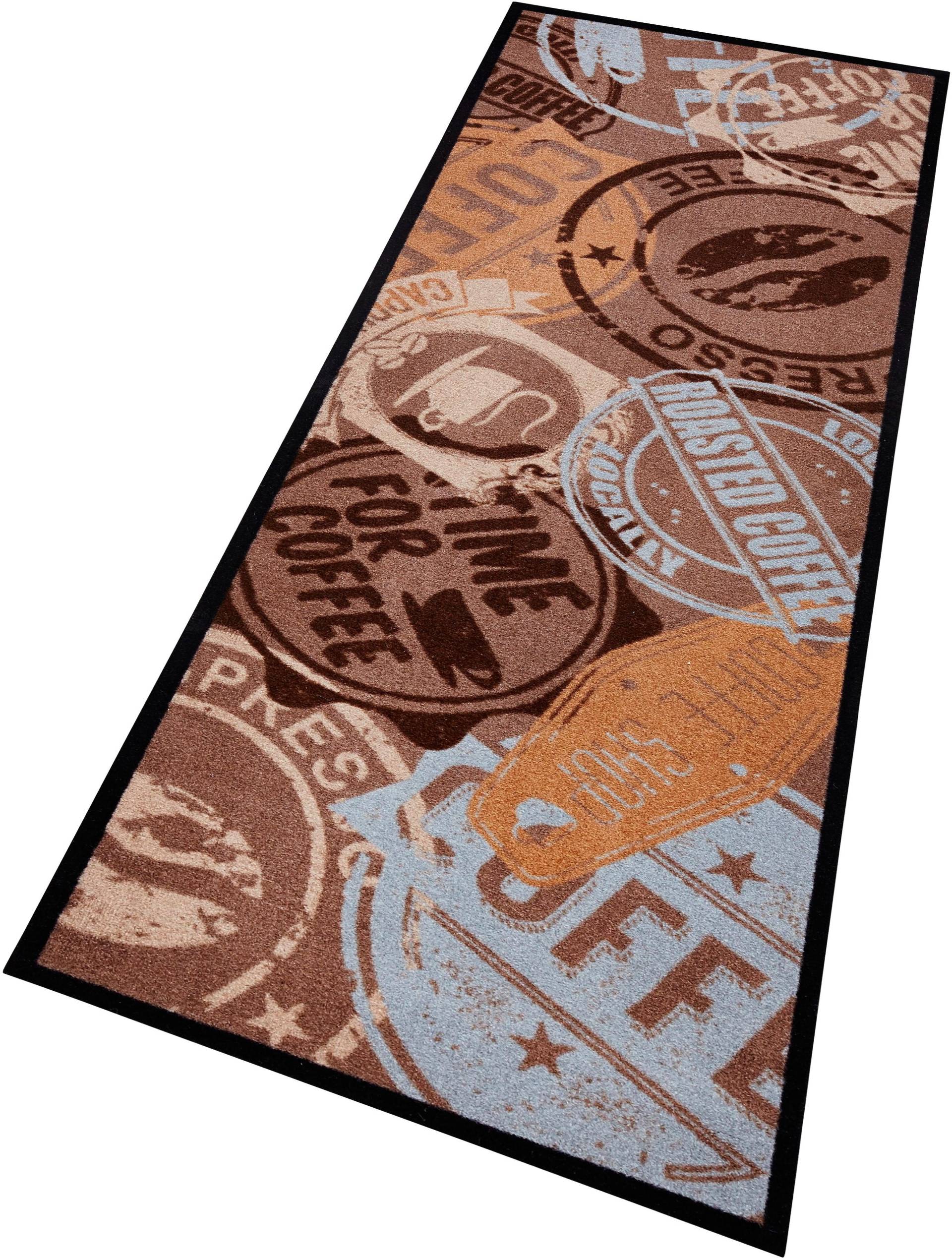 HANSE Home Küchenläufer »Coffee Stamp«, rechteckig, 5 mm Höhe, Kurzflor, rutschhemmend, Waschbar, Kaffee, Strapazierfähig, Küche HANSE Home Küchenläufer »Coffee Stamp«, rechteckig, 5 mm Höhe, Kurzflor, rutschhemmend, Waschbar, Kaffee, Strapazierfähig, Küche von HANSE Home