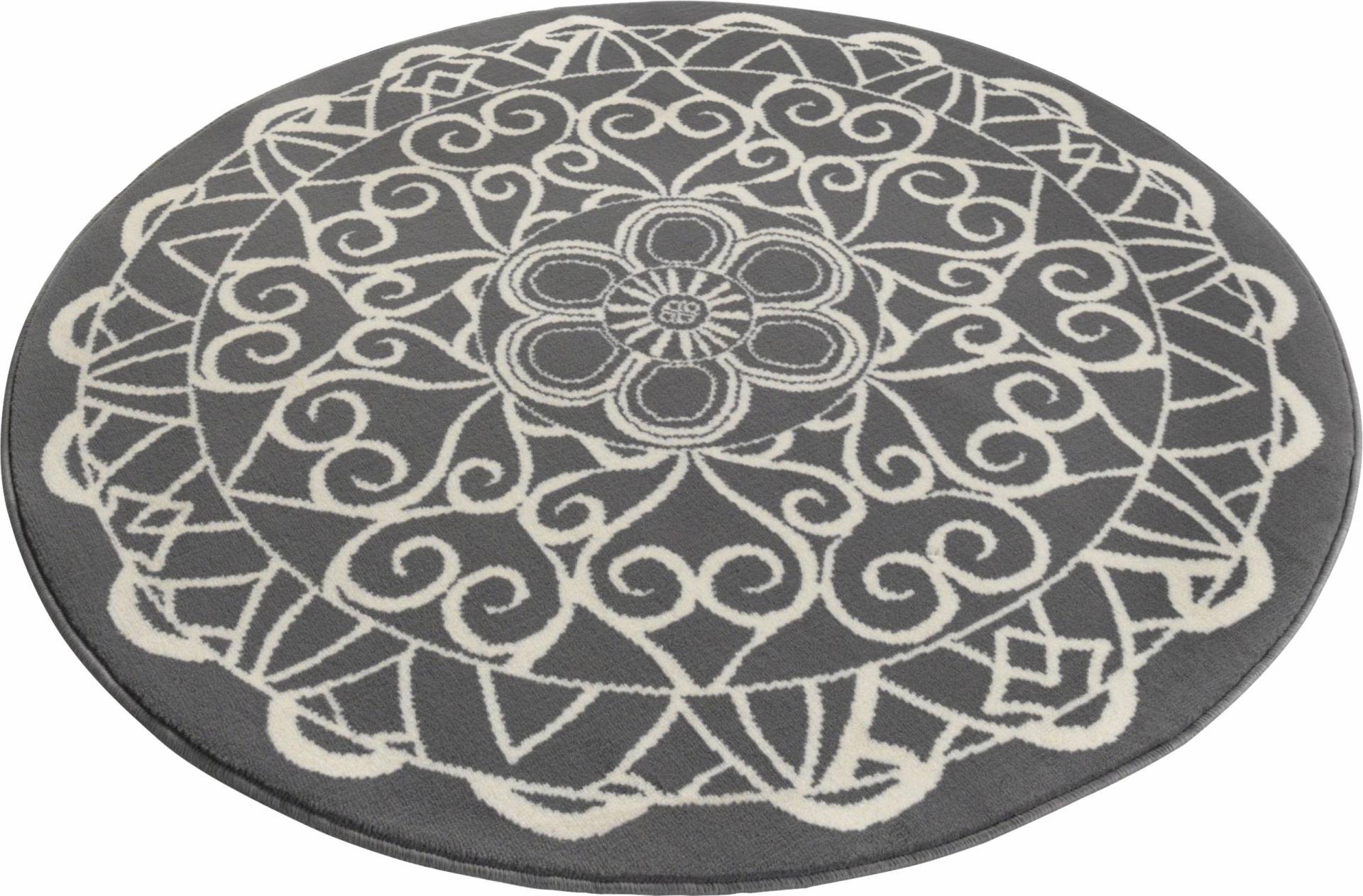 HANSE Home Teppich »Mandala 1«, rund, Kurzflor, Mandala Design, Graphisches Muster, Robust, Pflegeleicht von HANSE Home