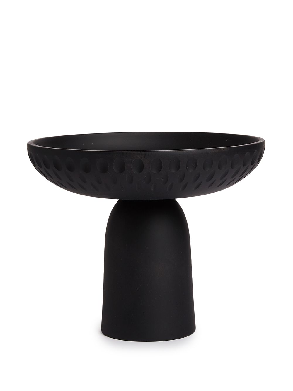 Zanat Nera large wooden bowl (25cm) - Black von Zanat