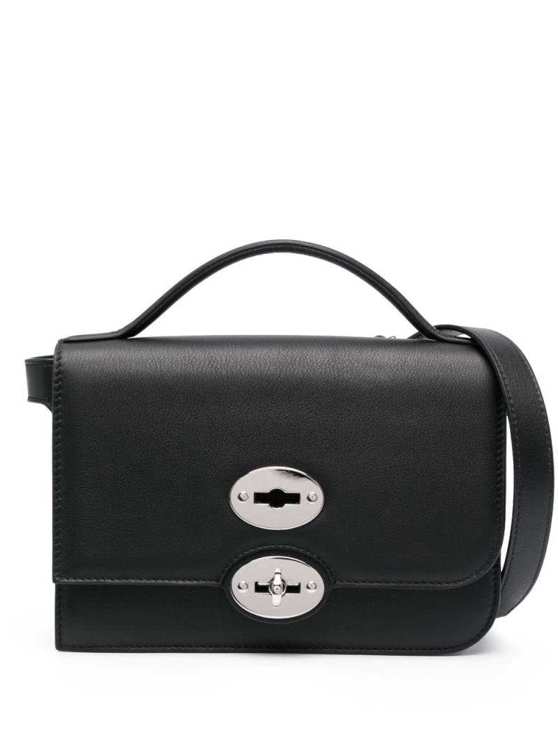 Zanellato Ella crossbody leather bag - Black von Zanellato