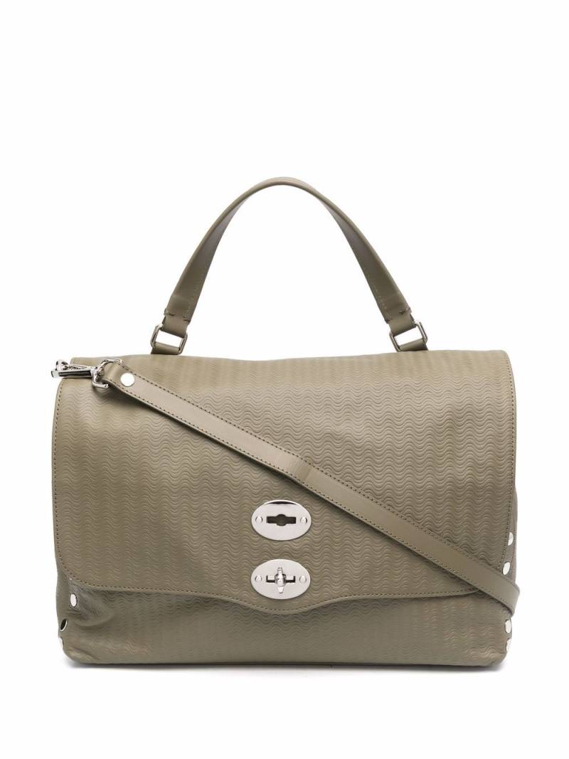 Zanellato Postina® leather tote bag - Green von Zanellato