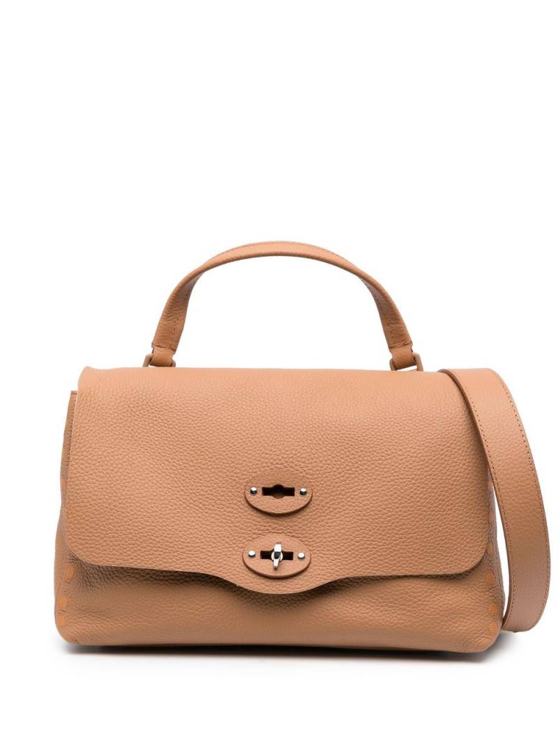 Zanellato Postina flap tote bag - Brown von Zanellato