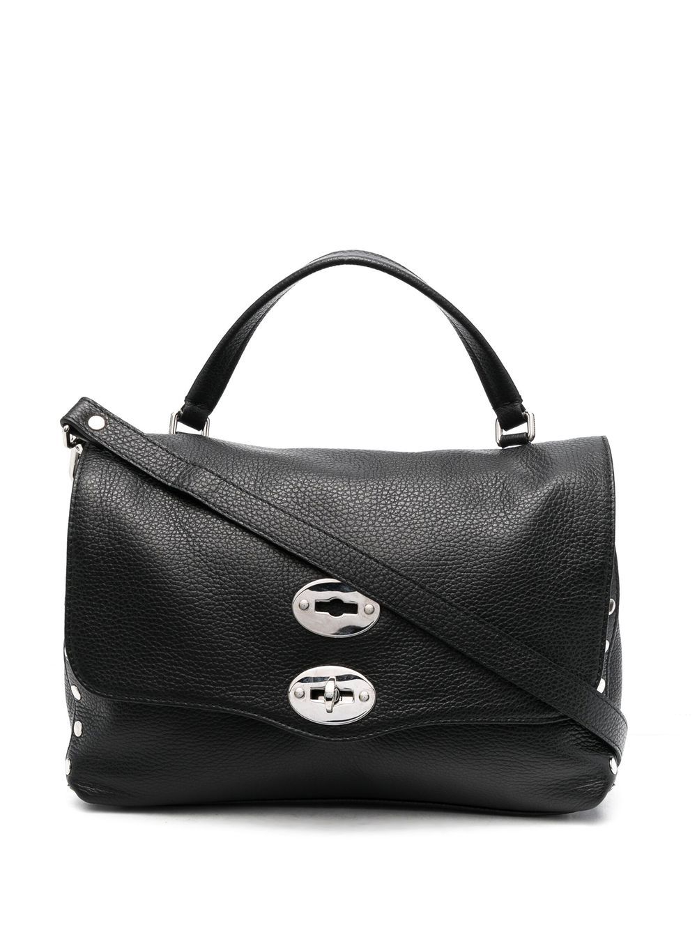 Zanellato Postina leahter satchel - Black von Zanellato