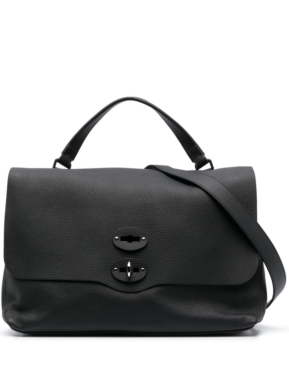 Zanellato Postina leather tote bag - Black von Zanellato