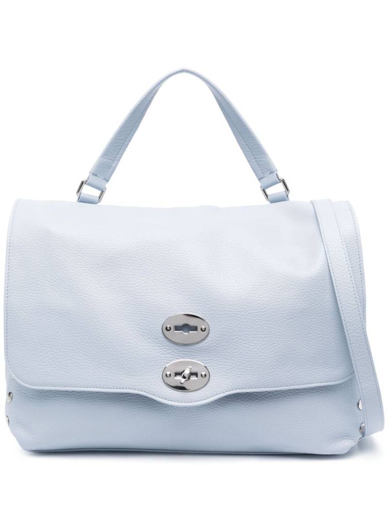 Zanellato Postina leather tote bag - Blue von Zanellato