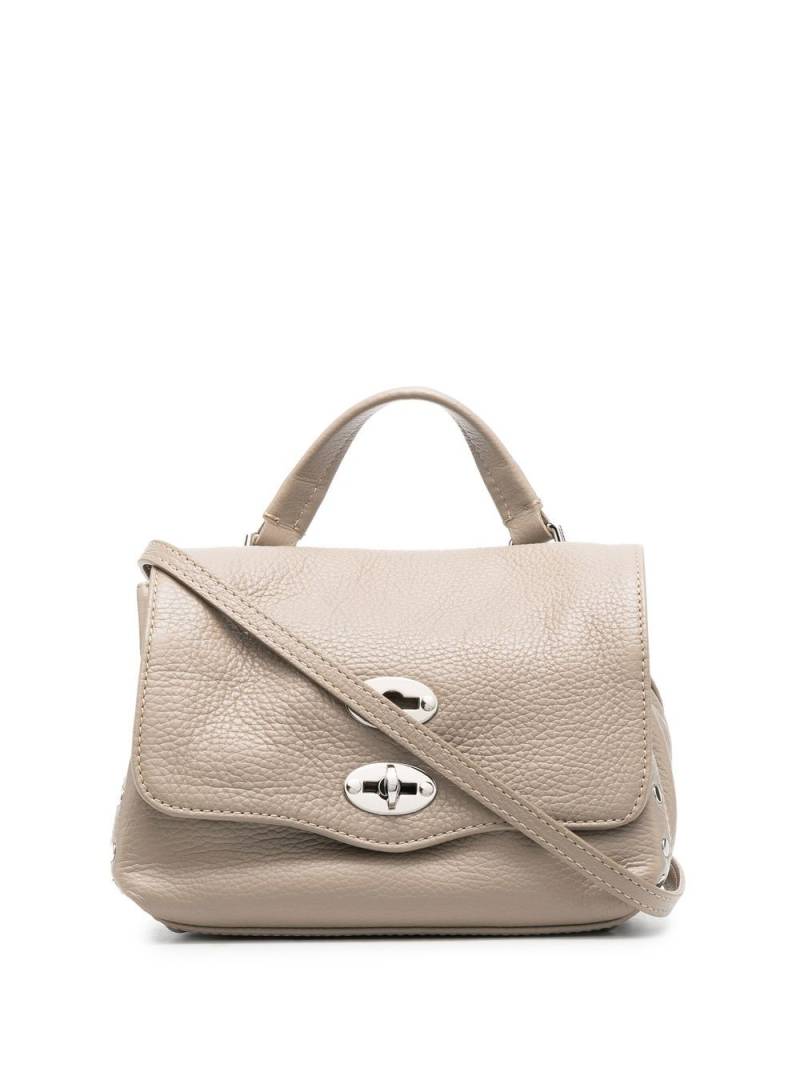 Zanellato flip-lock mini tote bag - Neutrals von Zanellato