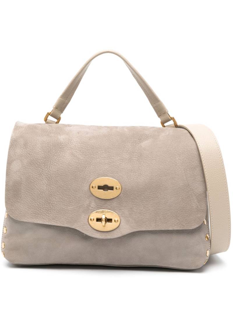 Zanellato medium Postina leather tote - Grey von Zanellato