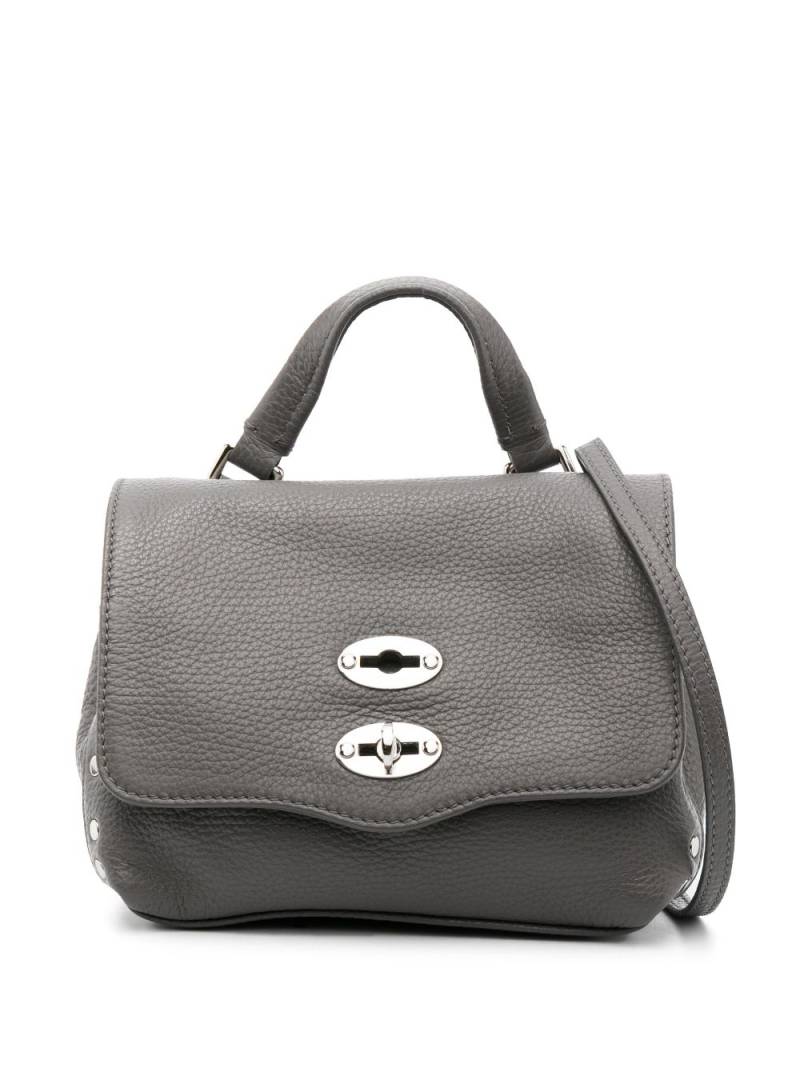 Zanellato medium Postina leather tote bag - Grey von Zanellato