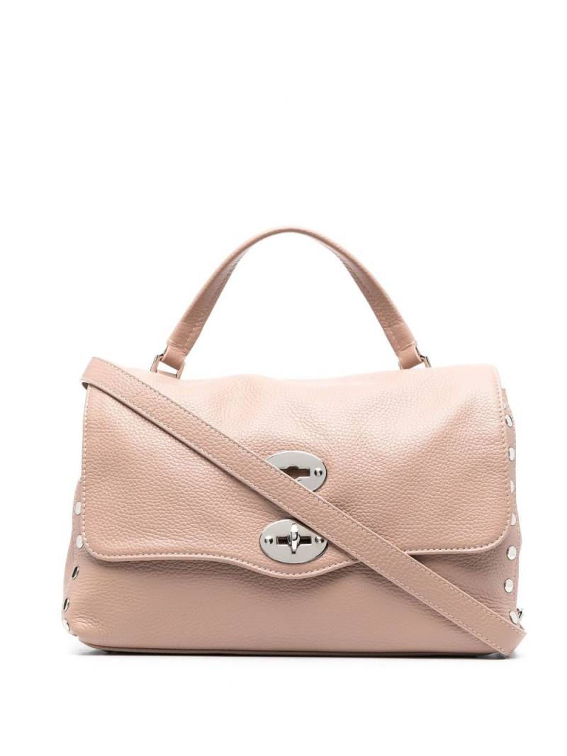 Zanellato stud-detail leather tote bag - Pink von Zanellato