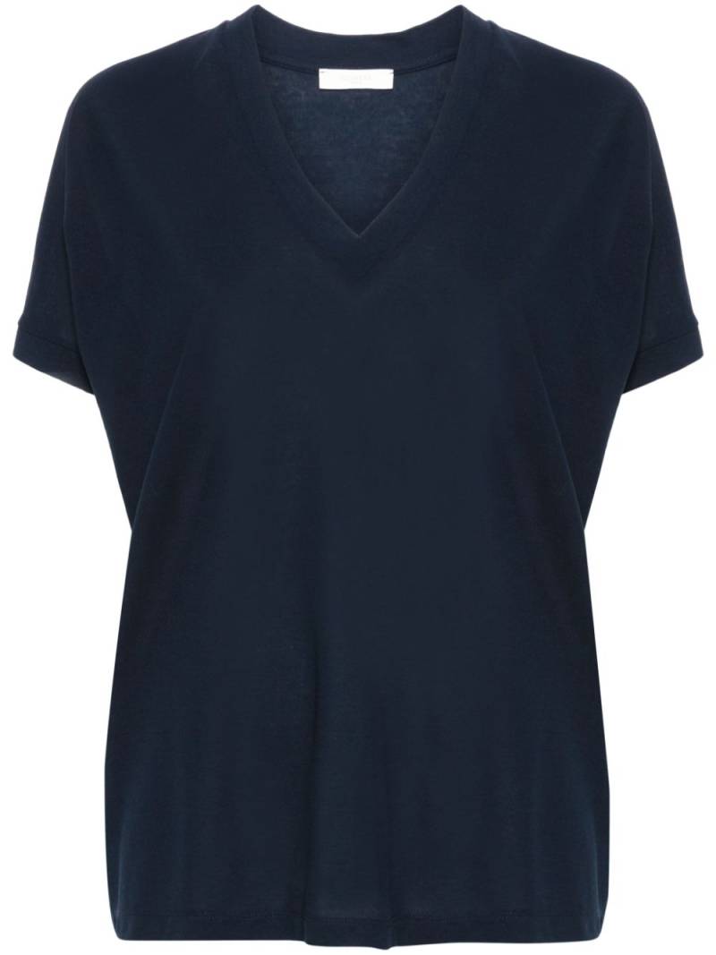 Zanone V-neck cotton T-shirt - Blue von Zanone