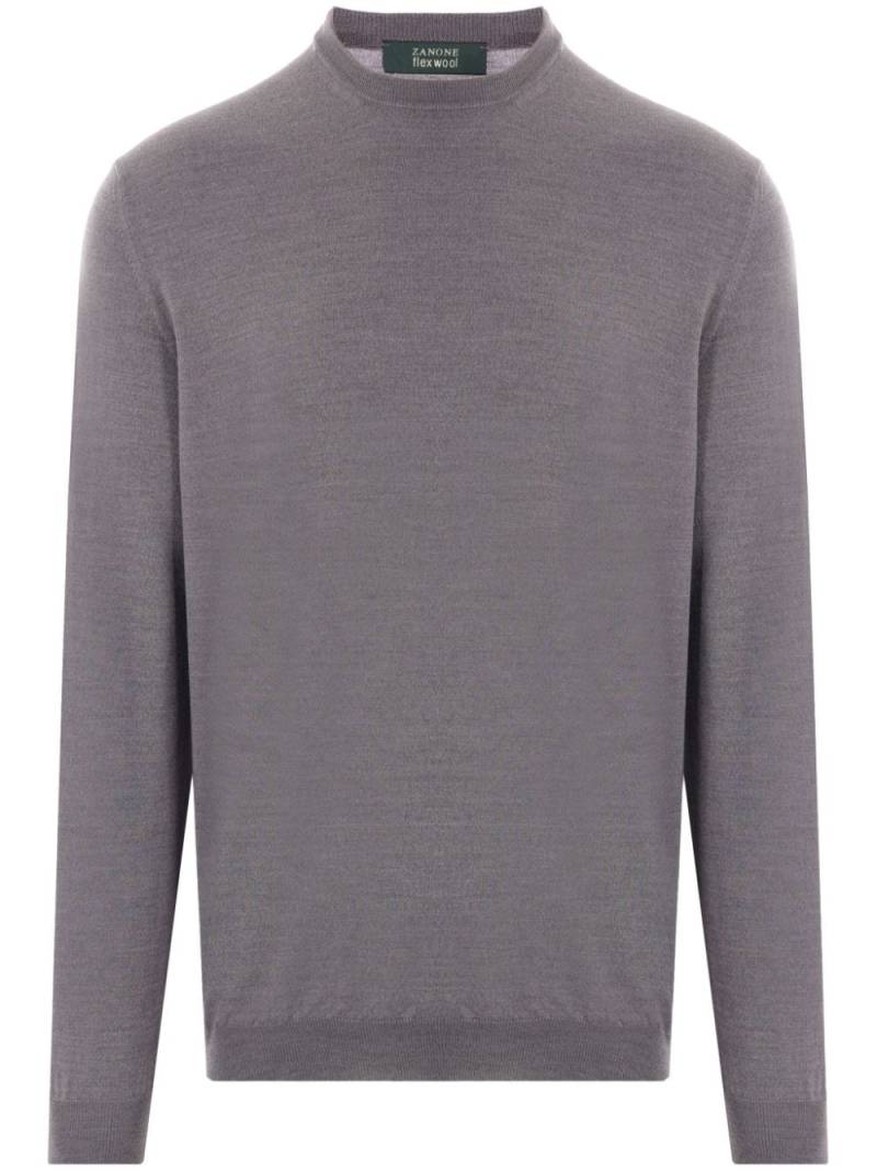 Zanone crew-neck knitted jumper - Grey von Zanone