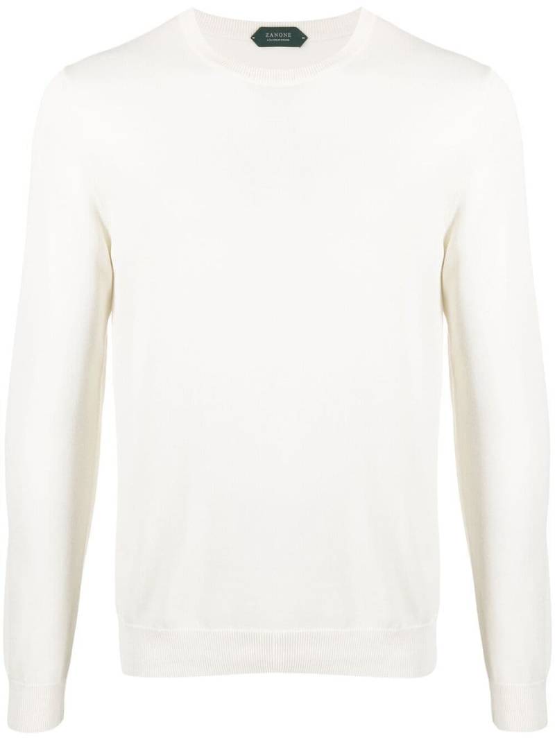 Zanone crew-neck knitted jumper - Neutrals von Zanone