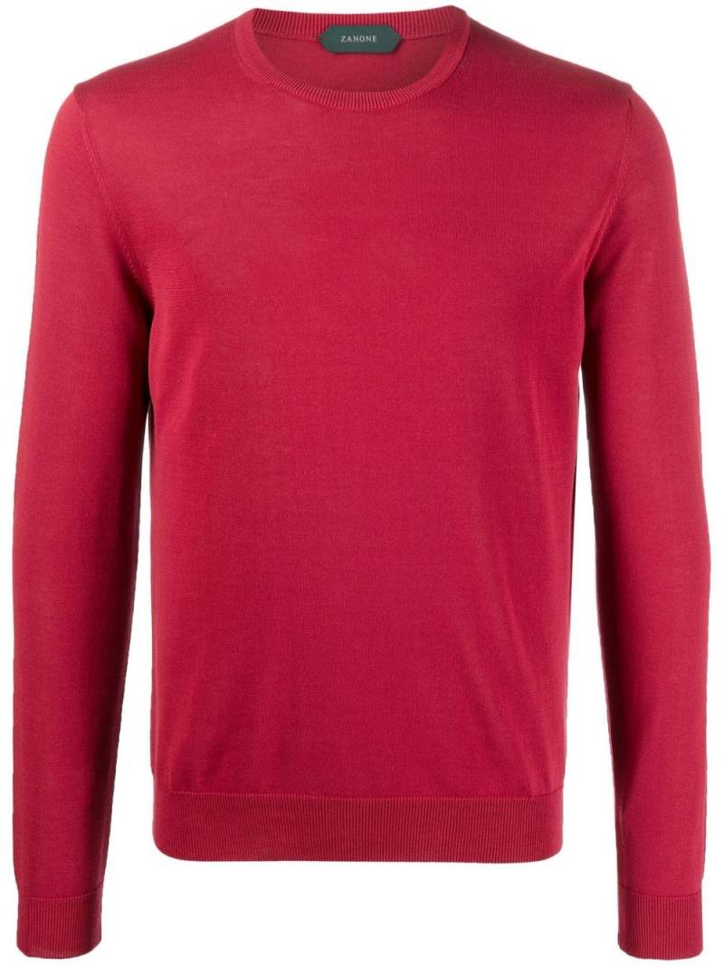 Zanone crew-neck knitted jumper - Red von Zanone