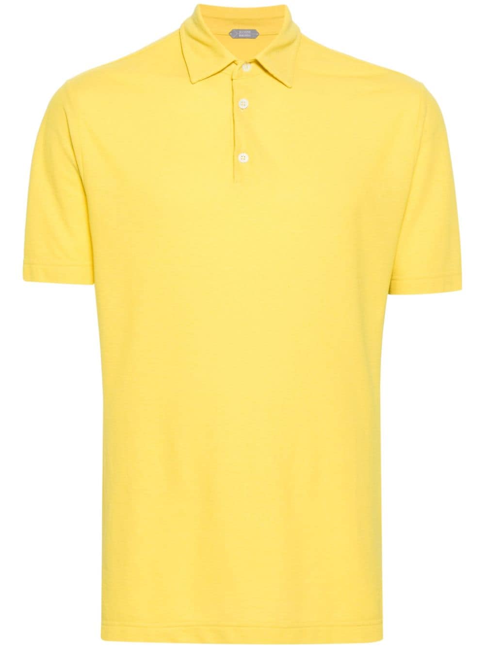 Zanone fine-knit cotton polo shirt - Yellow von Zanone