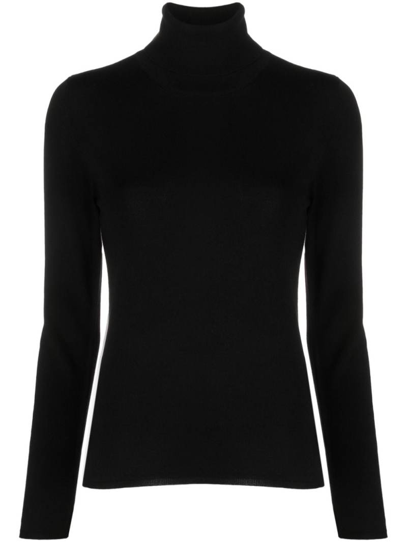 Zanone fine-knit high-neck jumper - Black von Zanone