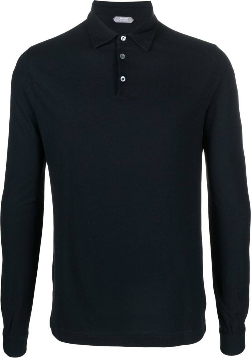 Zanone Ice cotton polo shirt - Blue von Zanone