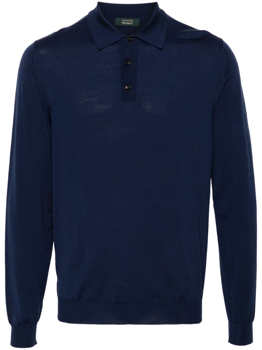 Zanone knitted polo shirt - Blue von Zanone