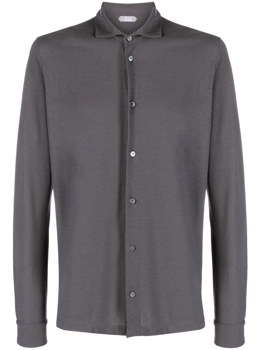 Zanone long-sleeve cotton shirt - Grey von Zanone