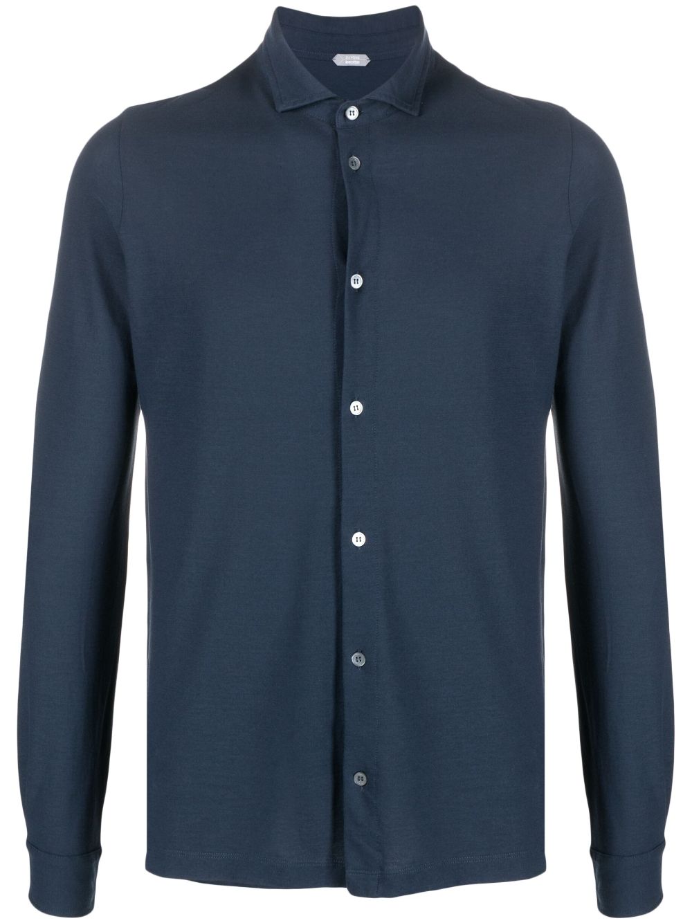 Zanone long-sleeved cotton shirt - Blue von Zanone